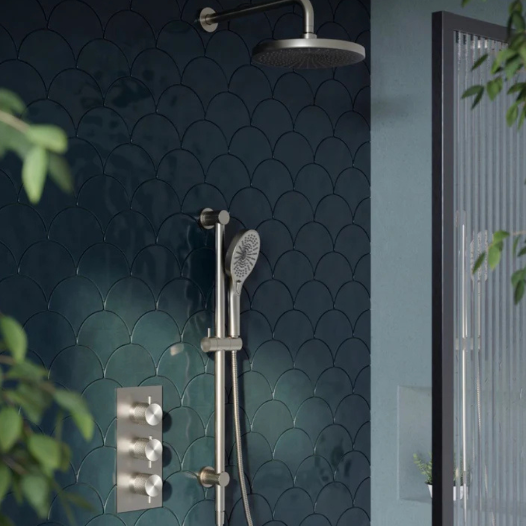 Robinet thermostatique encastré – Valence – Nickel brossé