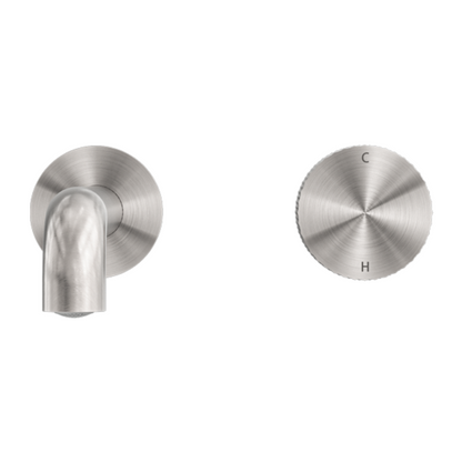 Robinet de lavabo encastré Valencia – Progressif - Nickel brossé