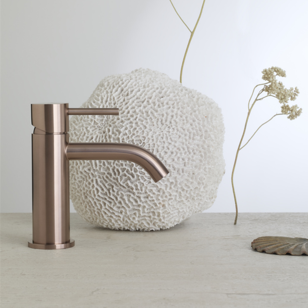 Opbouw de robinet de lavabo Capri - 1 trou - Or brossé
