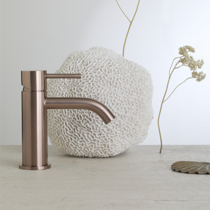 Opbouw de robinet de lavabo Capri - 1 trou - Or brossé