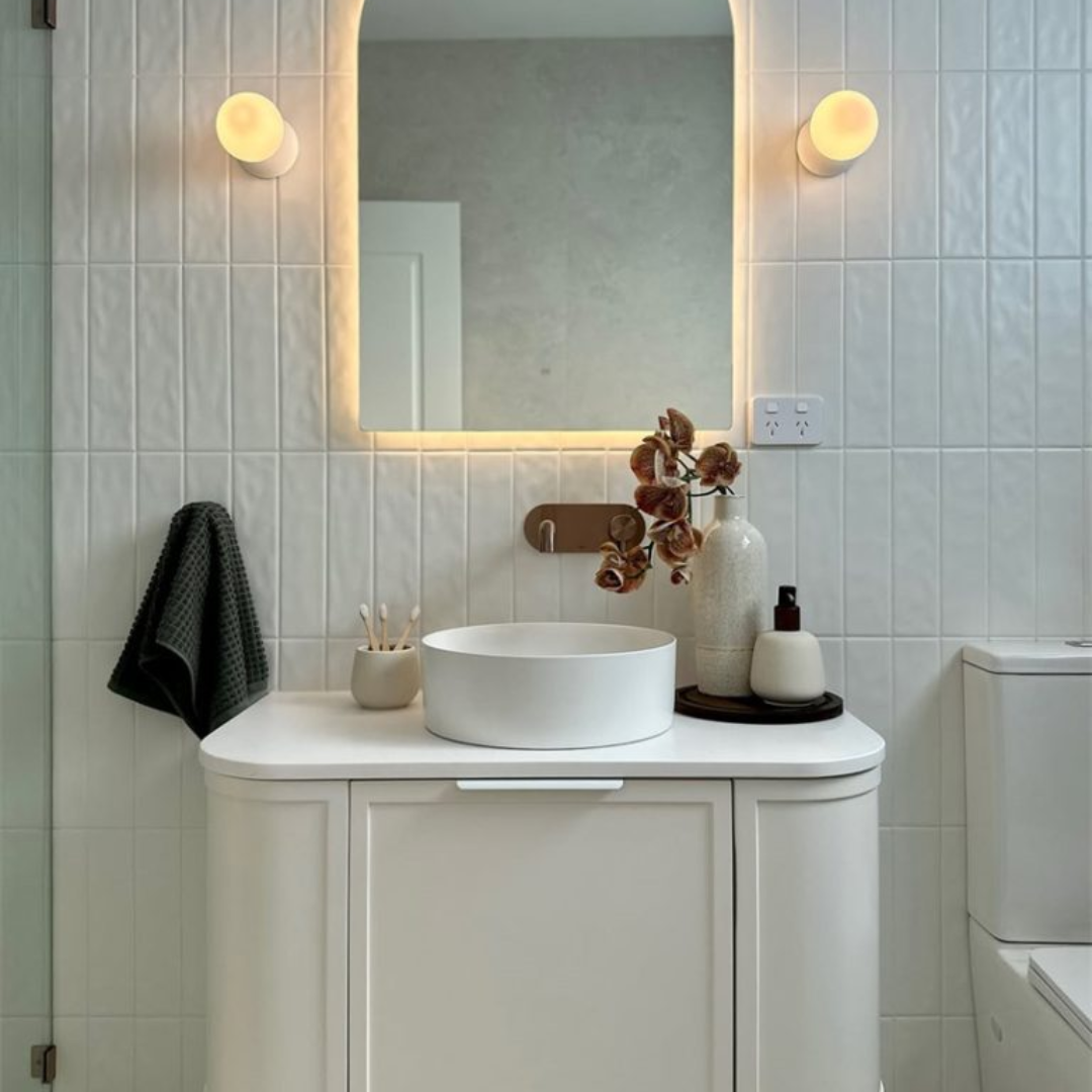 Robinet de lavabo encastré Capri – Bronze brossé