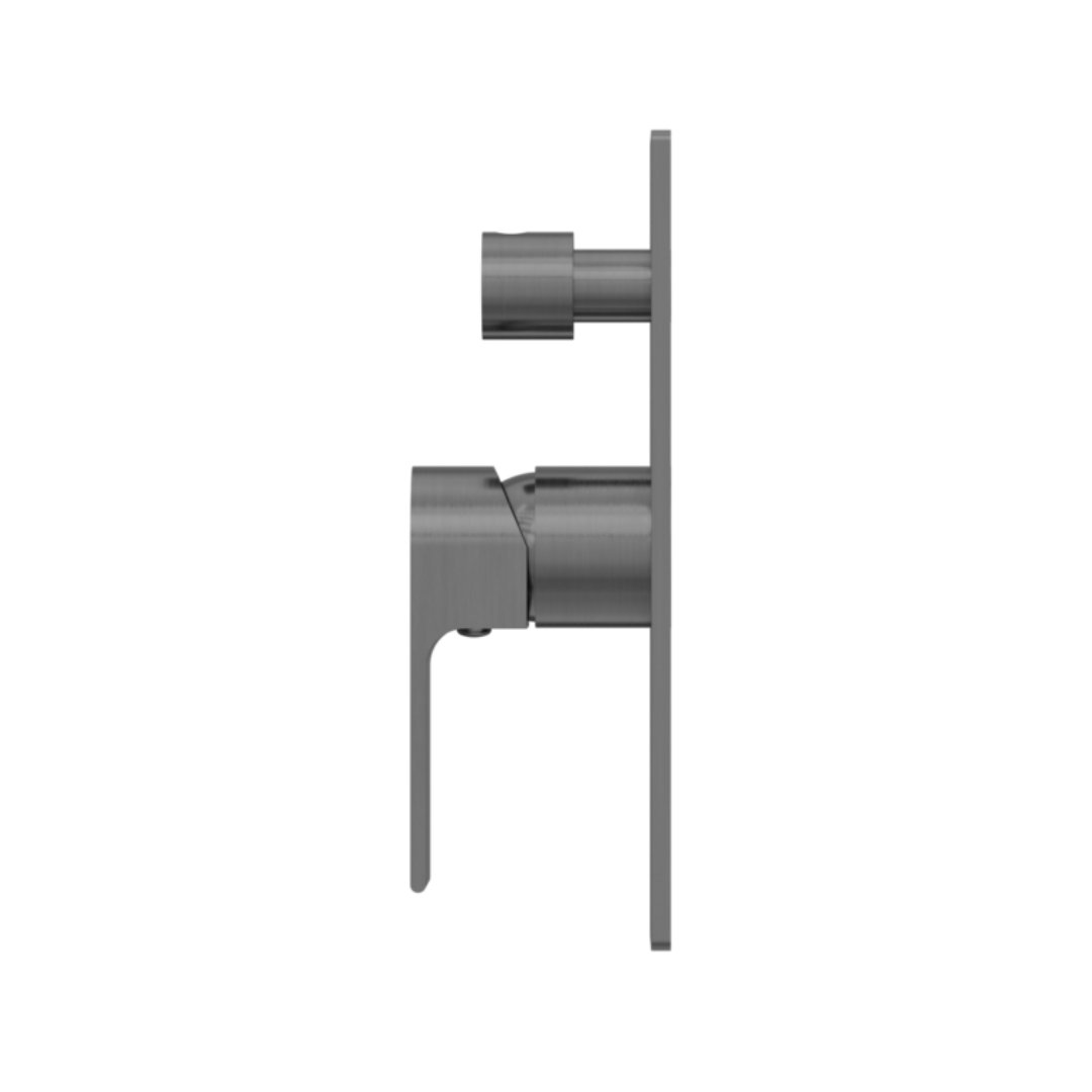 Robinet encastré avec diverteur – Portofino – Gris métal gun