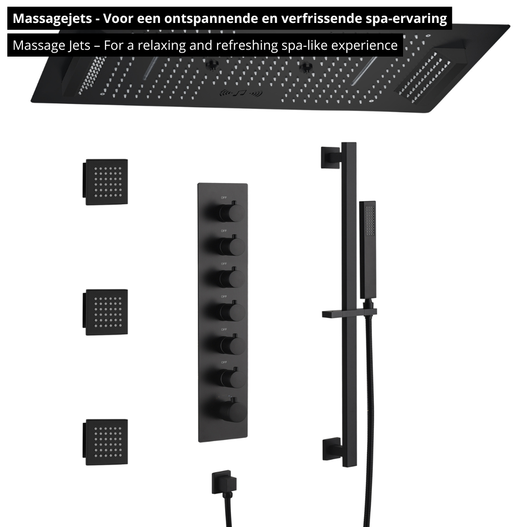 Robinet de lavabo haut Angelica - Noir mat