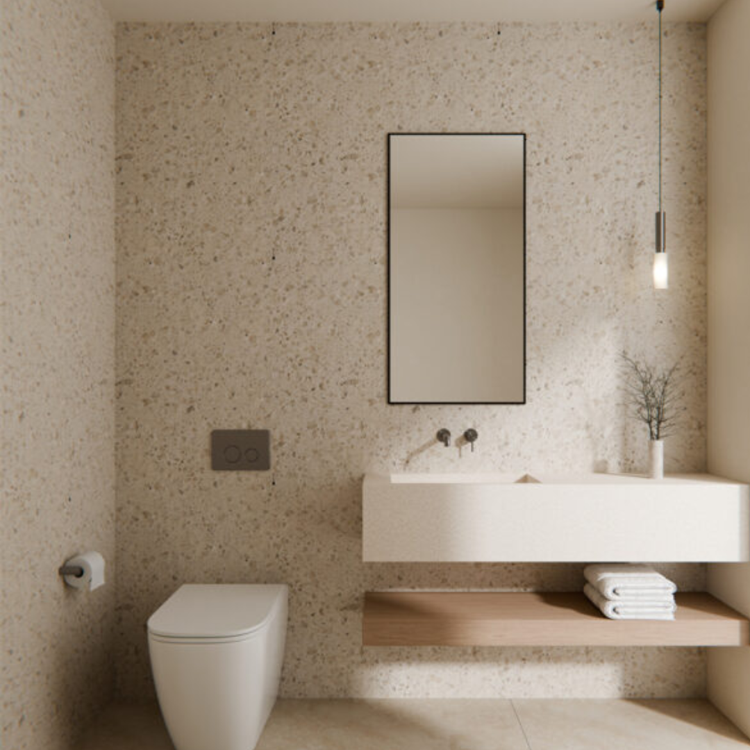 Robinet de lavabo encastré Capri – Sans plaque arrière - Graphite