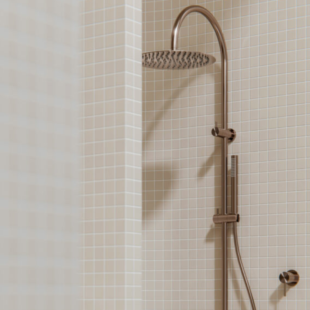 Regendoucheset Capri – Graphite - Avec robinet mélangeur encastré