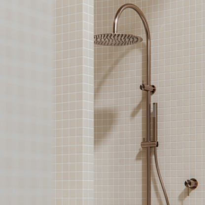 Regendoucheset Capri – Graphite - Avec robinet mélangeur encastré