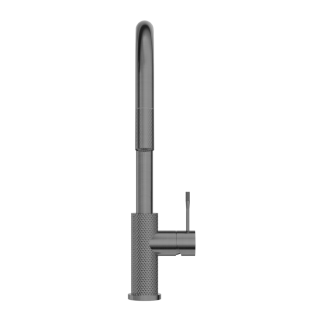 Robinet de cuisine Valencia – Rétractable avec fonction spray – Graphite