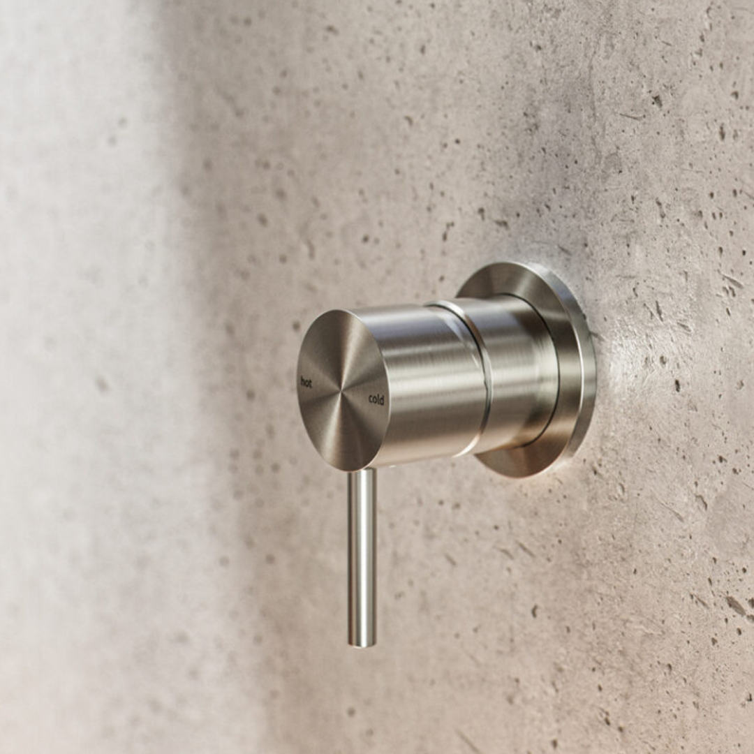 Robinet encastré - Capri - 1 trou - Nickel brossé