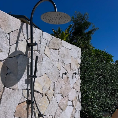 Buitendoucheset Capri – Avec robinet mélangeur – Douche pluie & Douche à main - Bronze brossé