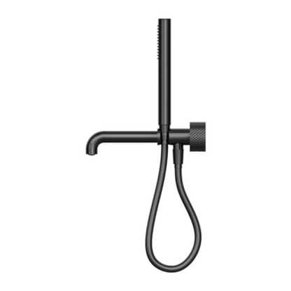 Robinet de bain encastré Valencia - Douche à main et sortie - Sans plaque arrière - Graphite