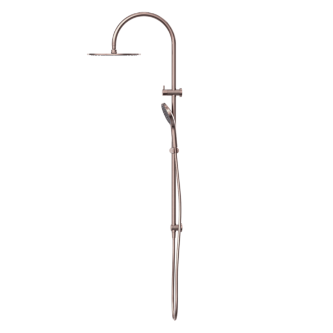 Regendoucheset Valencia – Bronze brossé - Douche à air II - Avec robinet mélangeur encastré