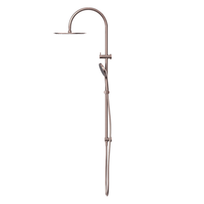 Regendoucheset Valencia – Bronze brossé - Douche à air II - Avec robinet mélangeur encastré