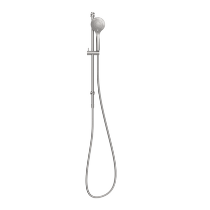 Douche à main avec barre coulissante - Valencia – Douche à air - Nickel brossé