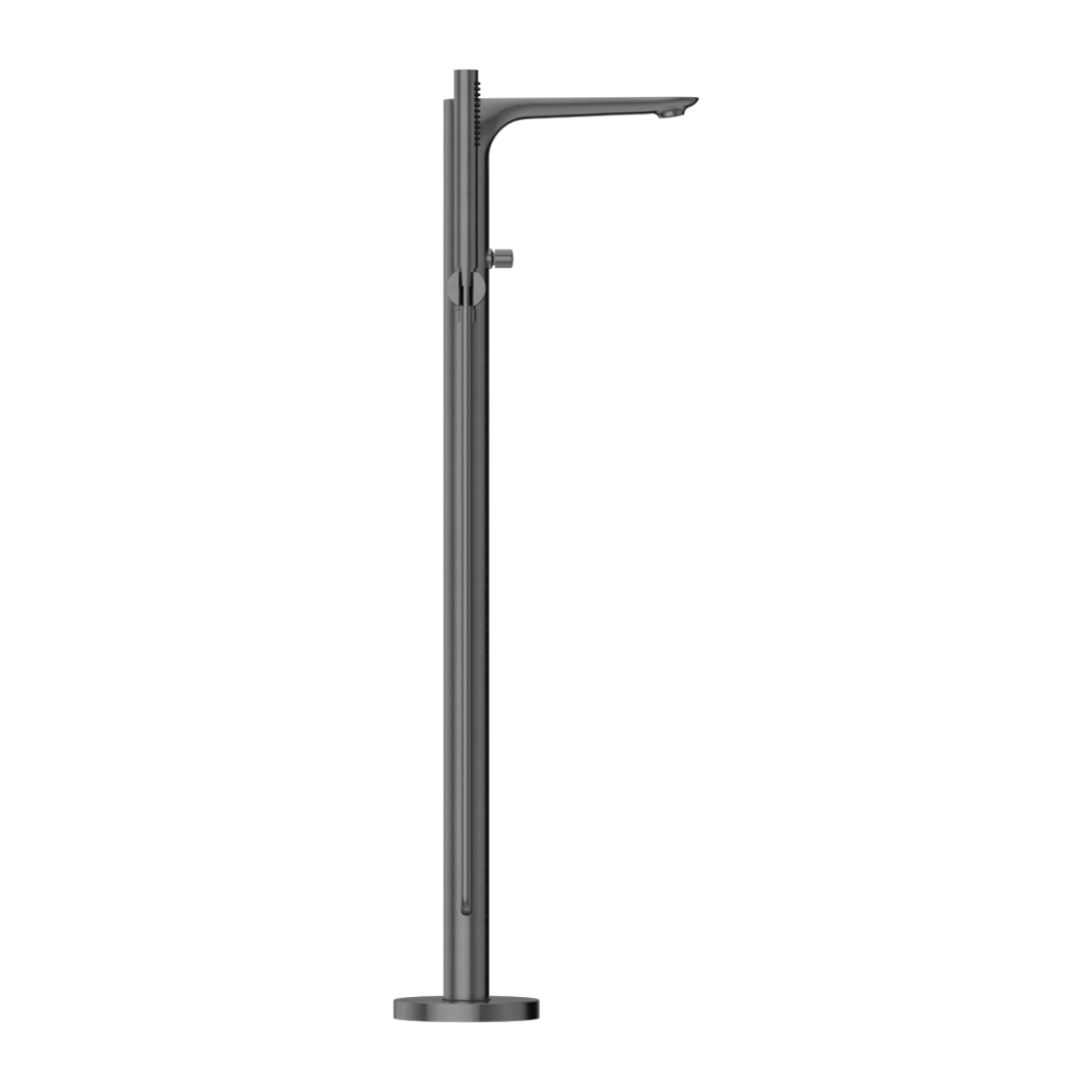 Robinet de baignoire indépendant Portofino - Douche à main - Gris gun metal