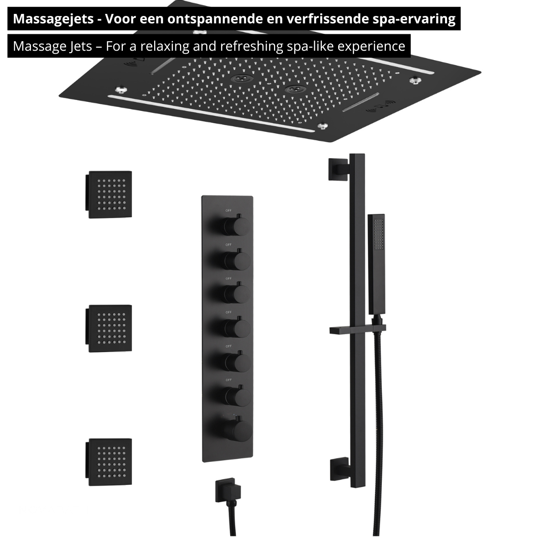 Robinet de lavabo haut Angelica - Noir mat