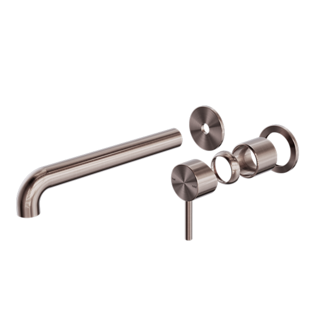 Robinet de lavabo encastré Capri – Sans plaque arrière - Bronze brossé
