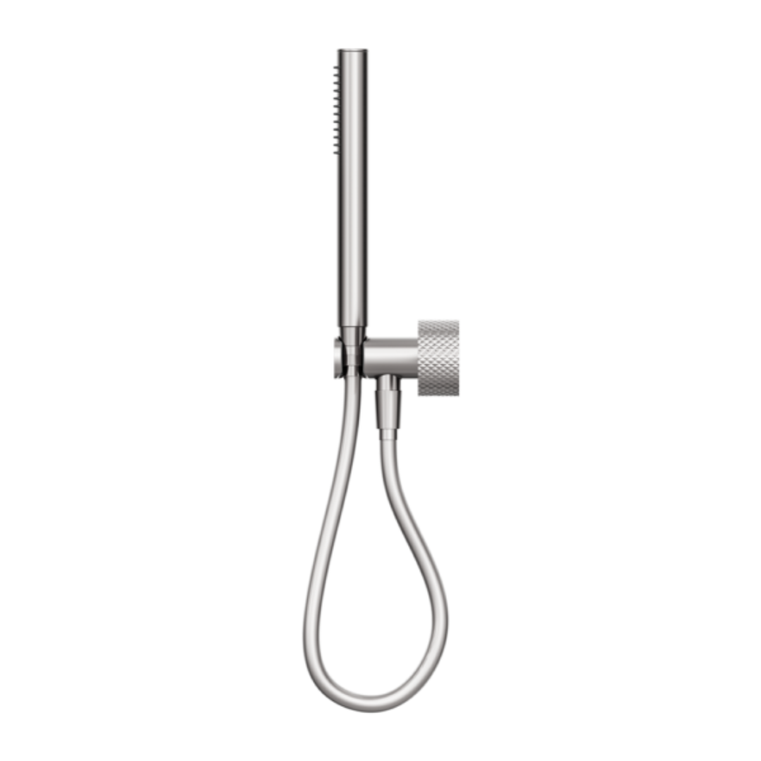 Robinet de douche encastré Valencia - Douchette à main - Sans plaque arrière - Nickel brossé