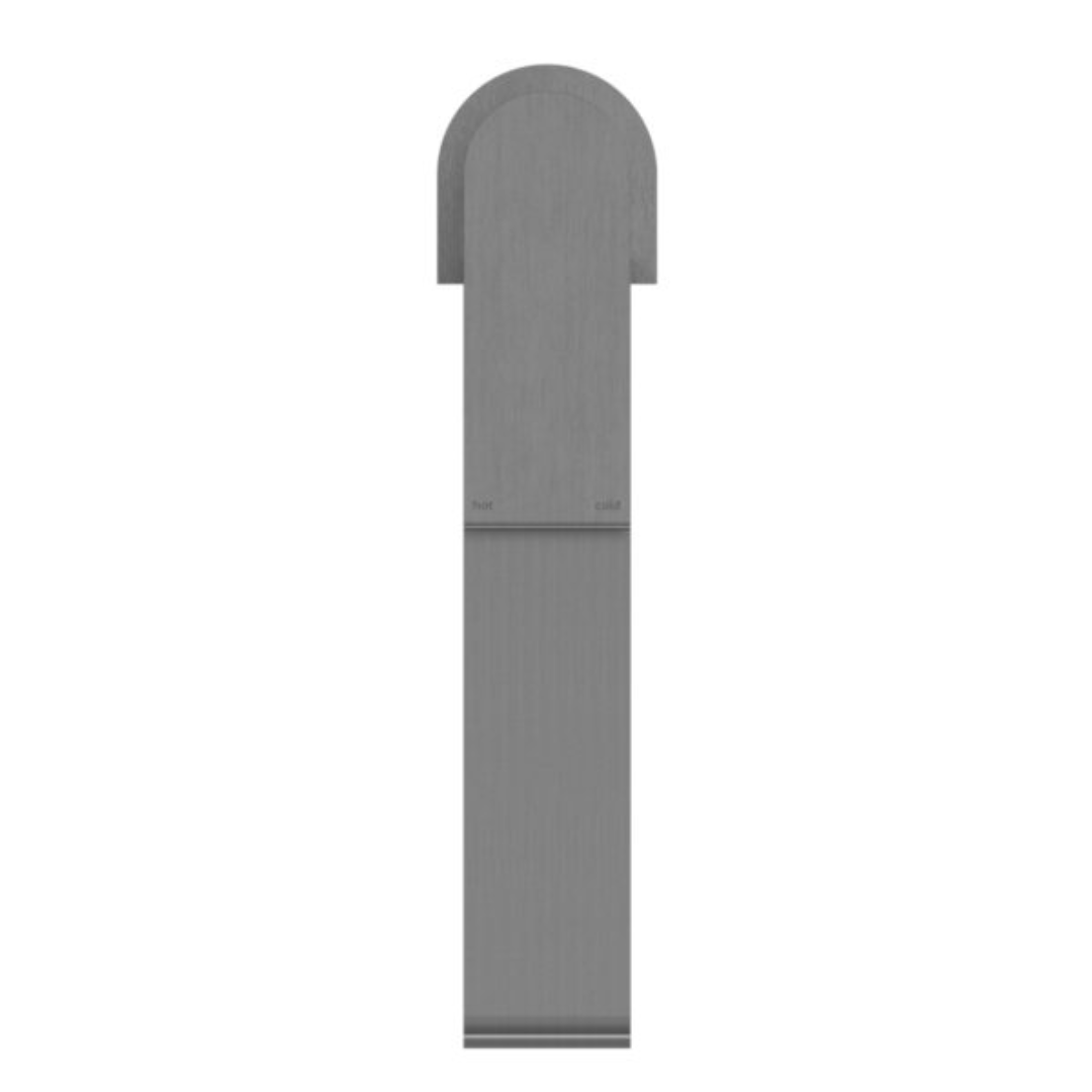 Robinet de lavabo haut Portofino - 1 trou - Gris métal gun