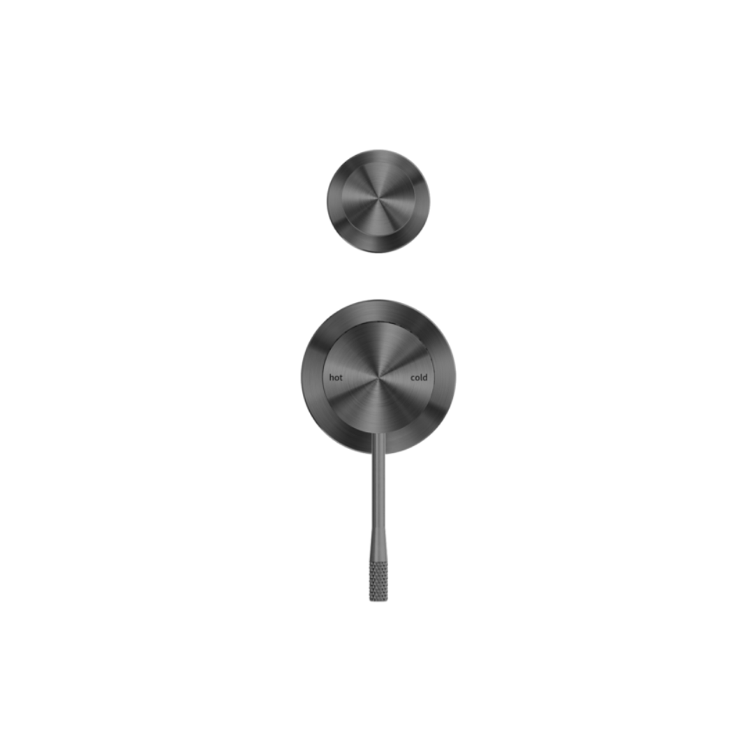 Robinet encastré avec diverteur – Valence - 2 trous – Graphite