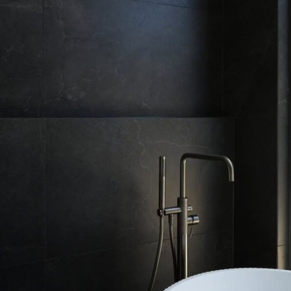 Robinet de baignoire indépendant Valencia - Douche à main - Graphite