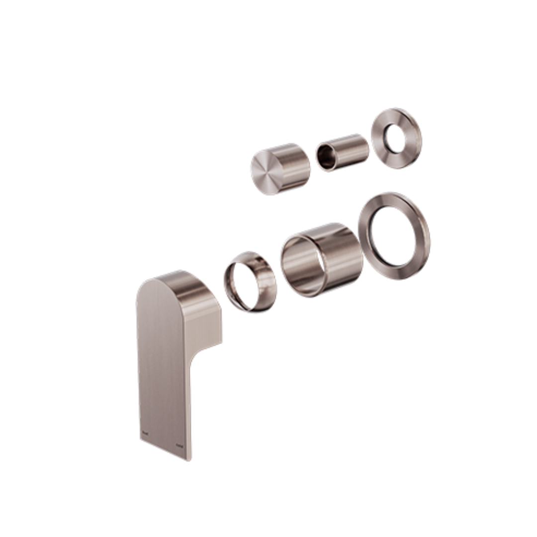 Robinet encastré avec diverteur – Portofino - 2 trous - Bronze brossé