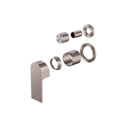 Robinet encastré avec diverteur – Portofino - 2 trous - Bronze brossé