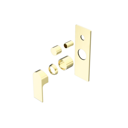 Robinet encastré avec diverteur – Portofino – Or brossé