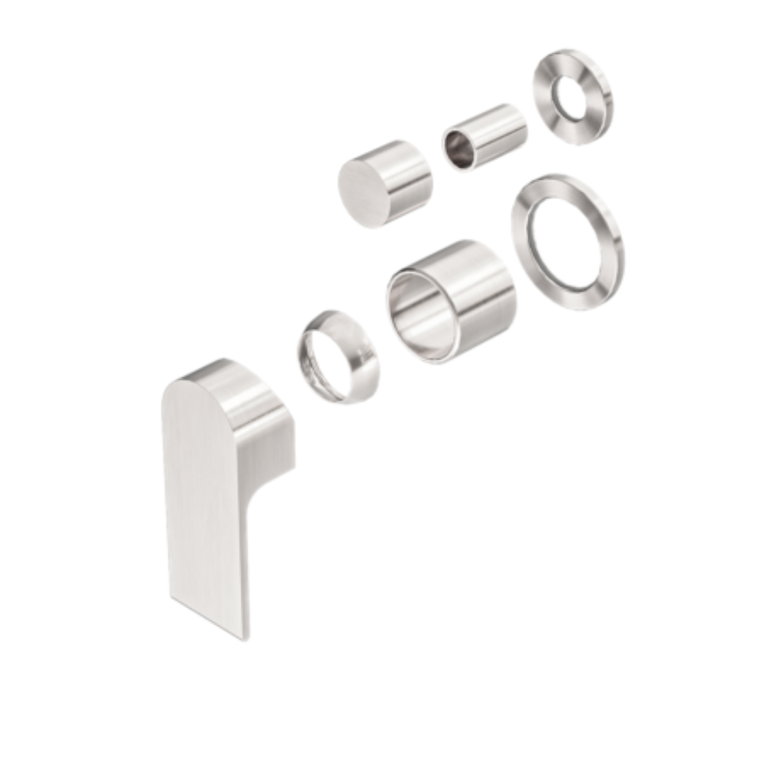 Robinet encastré avec diverteur – Portofino - 2 trous - Nickel brossé
