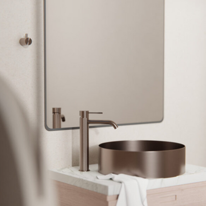 Robinet de lavabo haut Valencia - 1 trou - Bronze brossé