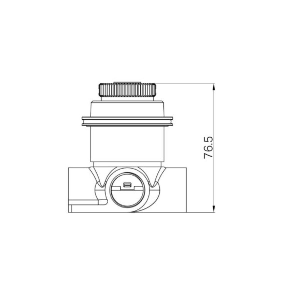 Robinet encastré – Sorrento – Travertin de Rome – Gris métal gun