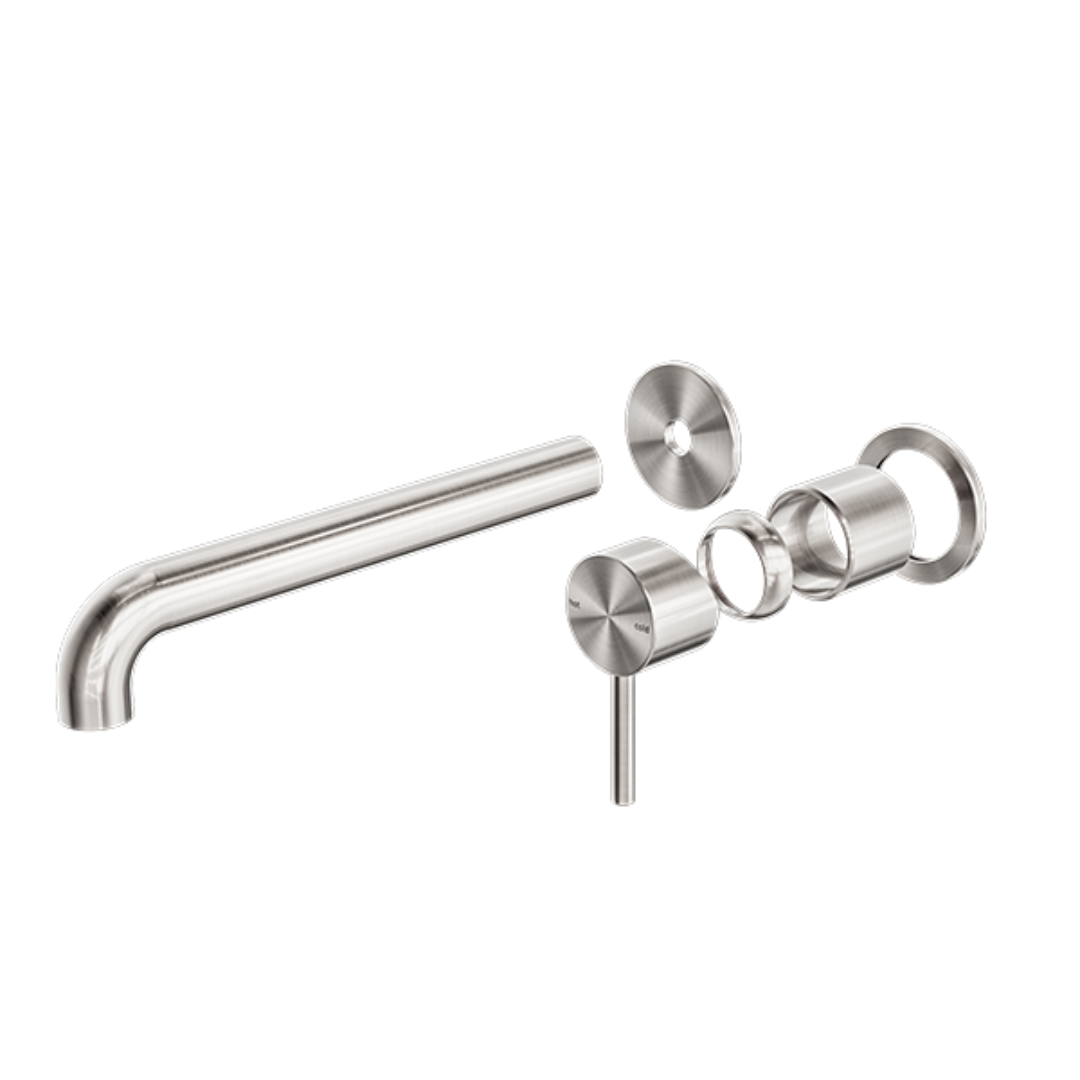 Robinet de lavabo encastré Capri – Sans plaque arrière - Nickel brossé