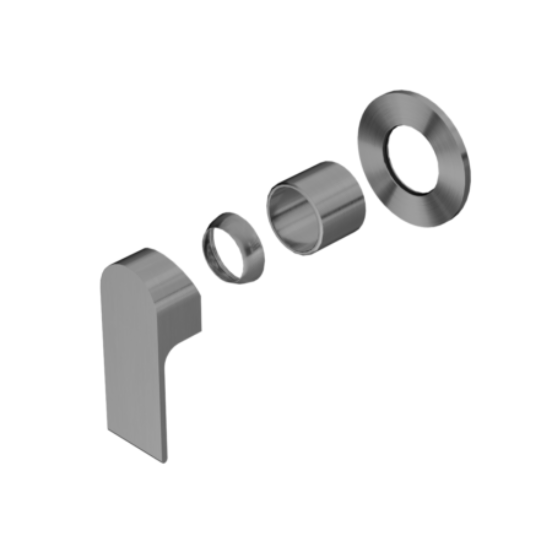 Robinet encastré - Portofino - 80MM - 1-Trou - Gris métal gun