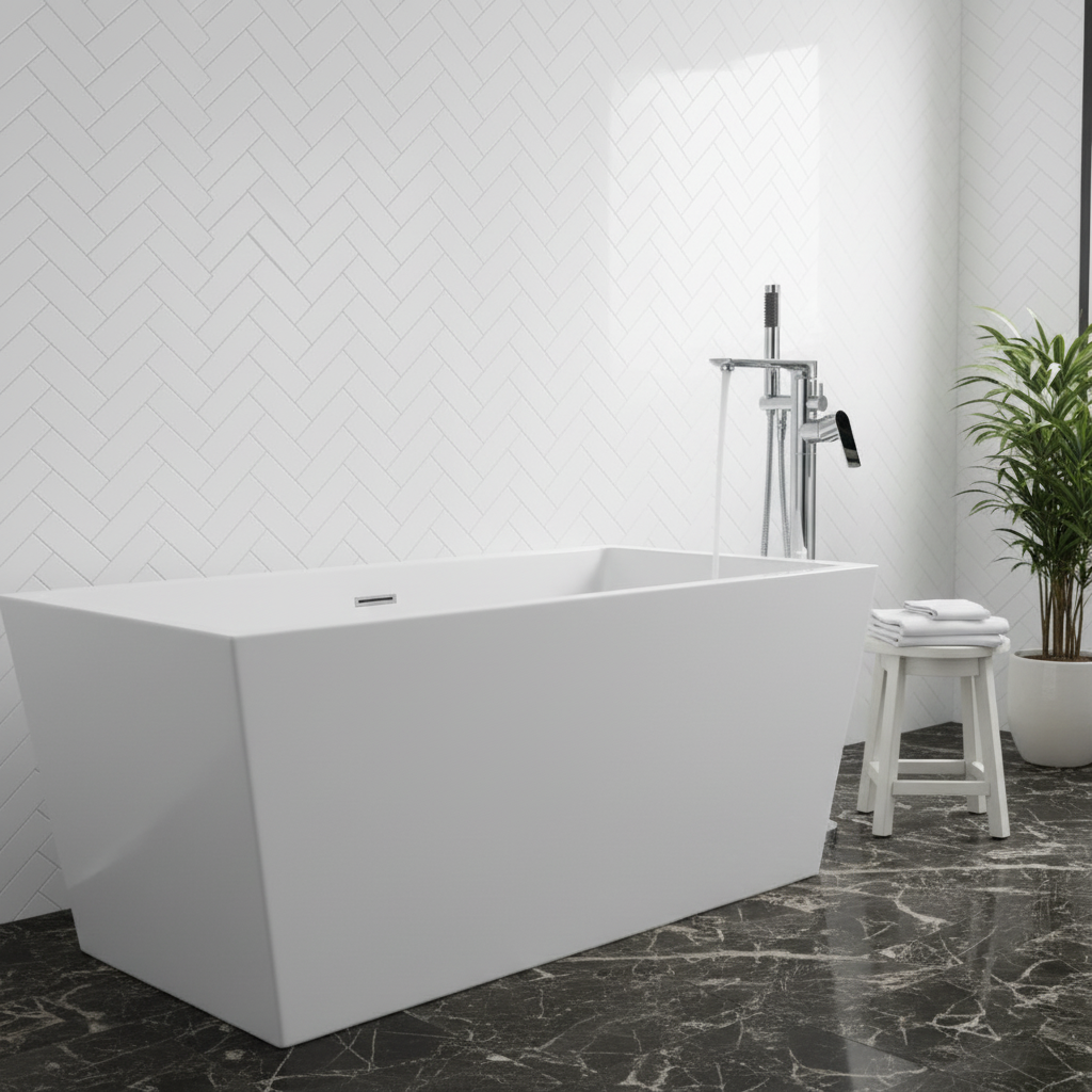 Robinet de baignoire indépendant Emilia - Chrome