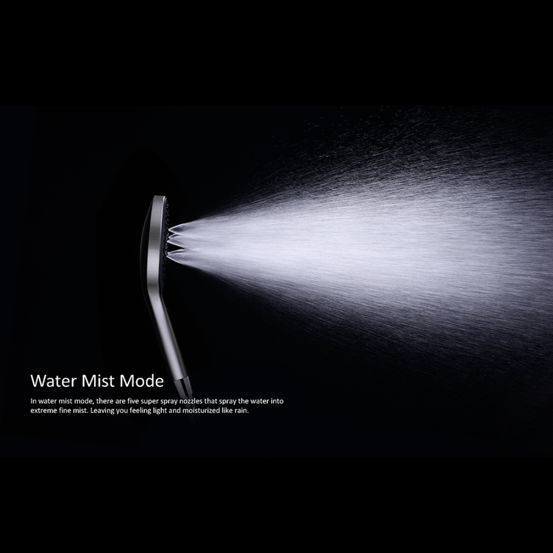 Regendoucheset Valencia – Graphite - Douche à air II - Avec robinet mélangeur encastré