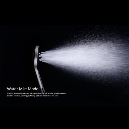 Regendoucheset Valencia – Graphite - Douche à air II - Avec robinet mélangeur encastré
