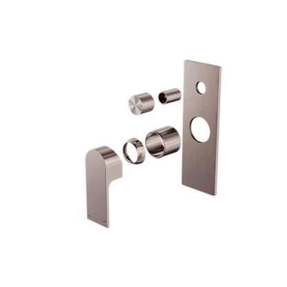 Robinet encastré avec diverteur – Portofino – Bronze brossé