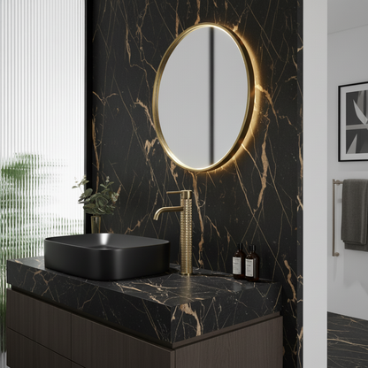 Robinet de lavabo Hoge Angelica - Or brossé