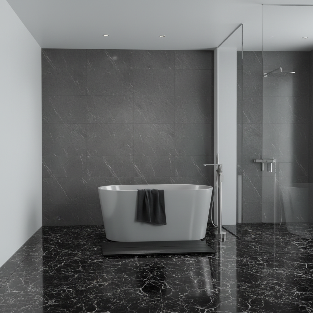 Robinet de baignoire indépendant Emilia - Gris gunmetal