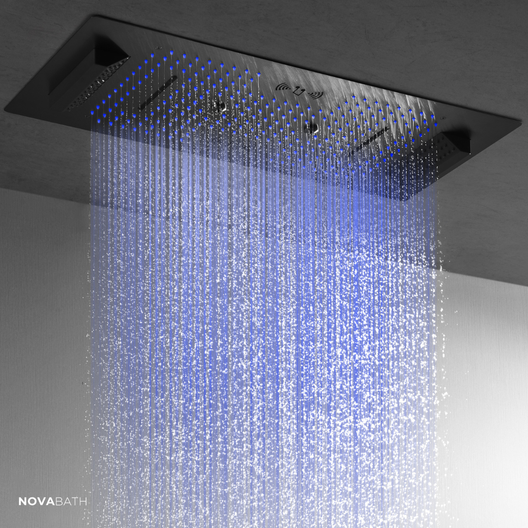 Robinet de lavabo haut Angelica - Noir mat