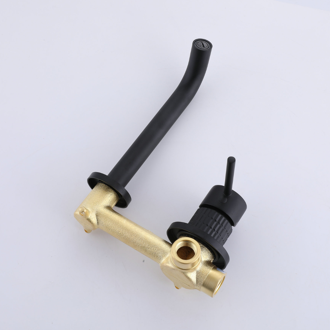Robinet de lavabo encastré Angelica - Noir mat