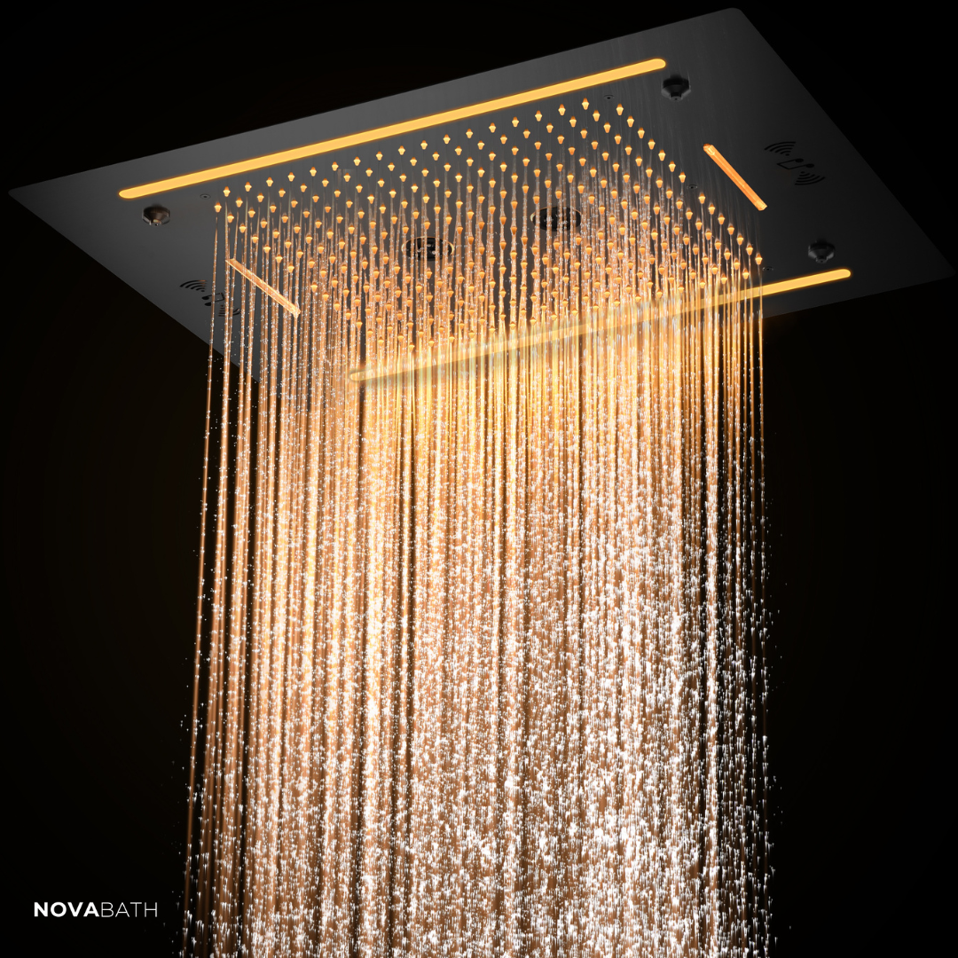 Robinet de lavabo haut Angelica - Noir mat