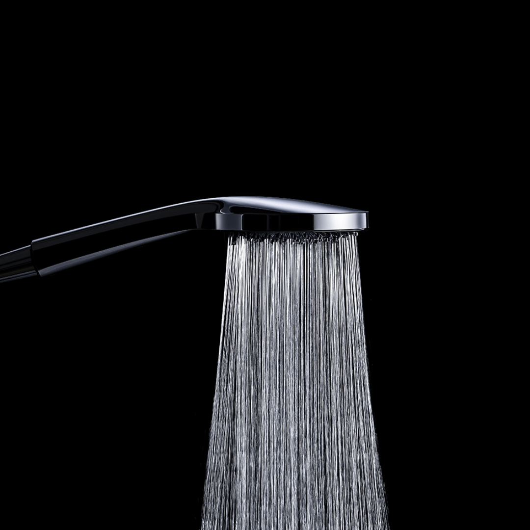 Regendoucheset Valencia – Or brossé - Douche à air - Avec robinet mélangeur encastré