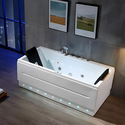 Opbouw Massagebad – Denver – Glans Blanc – 170x85x68 cm