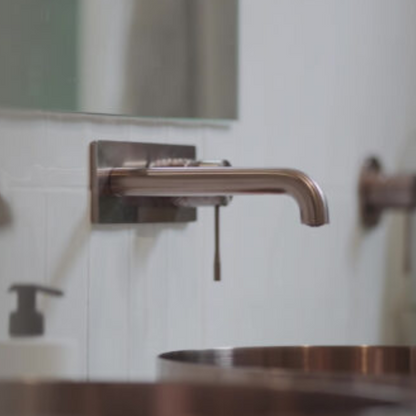 Robinet de lavabo encastré Valencia – Bronze brossé