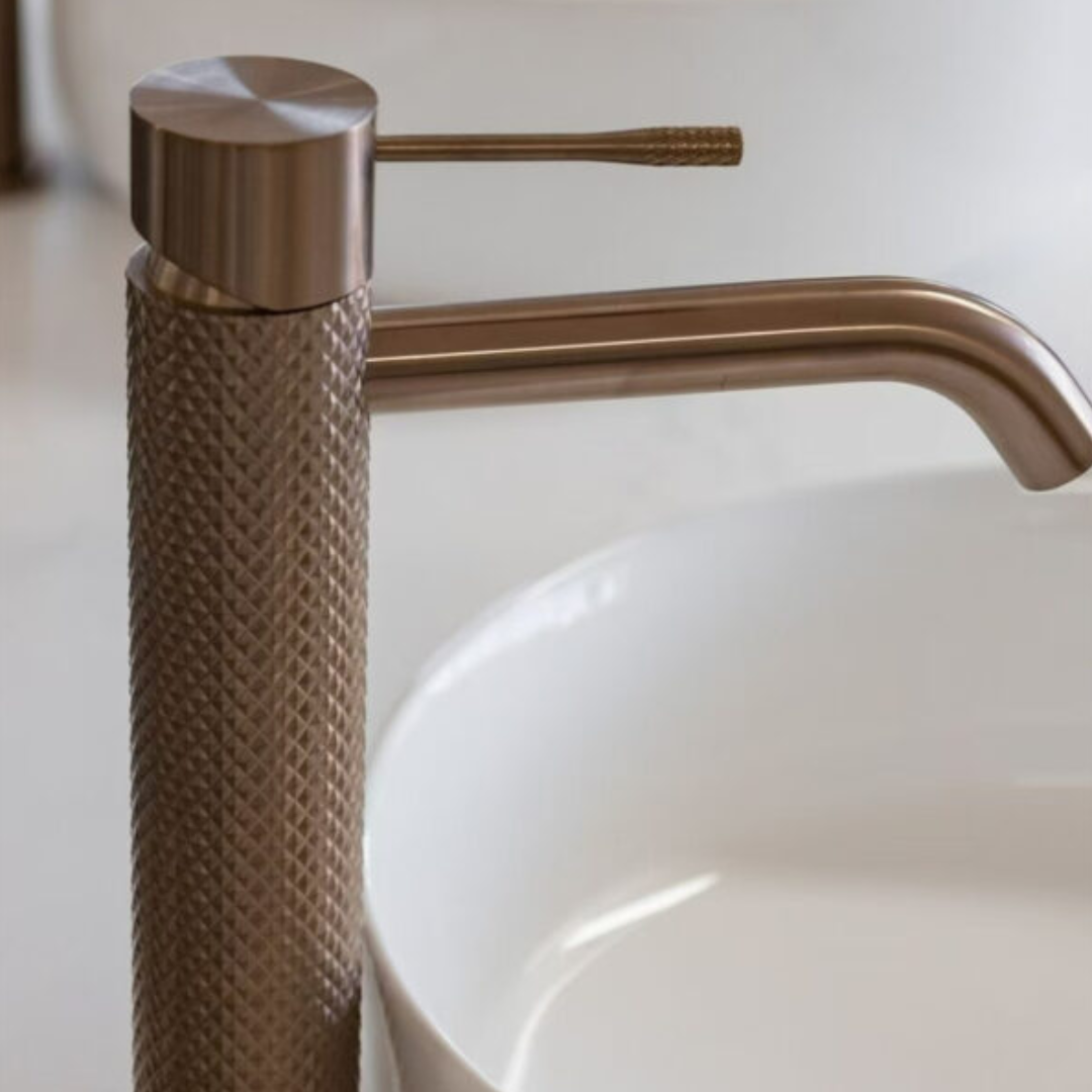 Robinet de lavabo haut Valencia - 1 trou - Bronze brossé