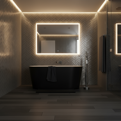 Robinet de baignoire indépendant Emilia - Gris gunmetal