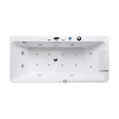 Baignoire de massage indépendante – Monaco Luxe – Blanc brillant – 160x75x63 cm