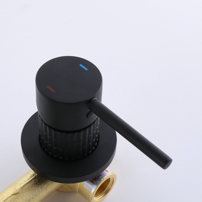 Robinet de lavabo encastré Angelica - Noir mat