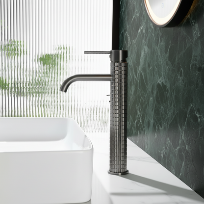 Robinet de lavabo haut Angelica - Gris gunmetal