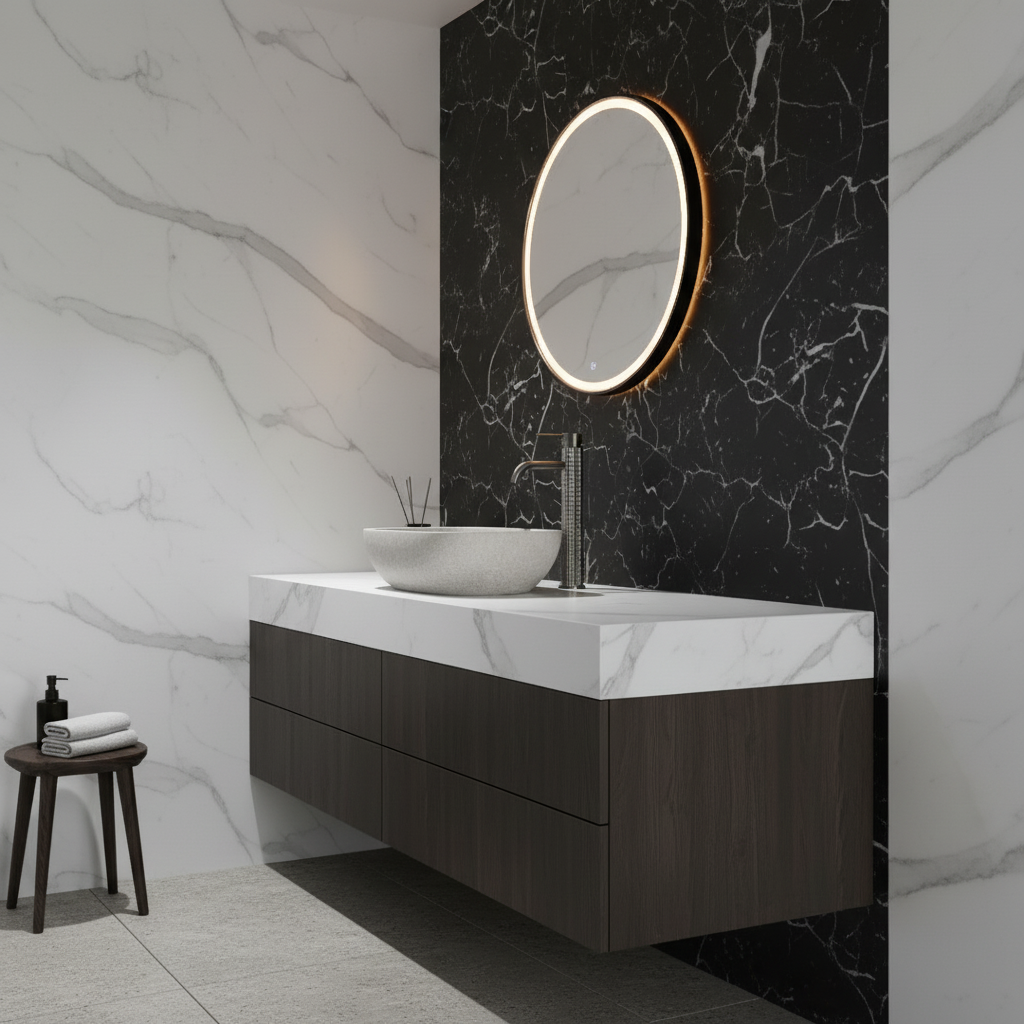 Robinet de lavabo haut Angelica - Gris gunmetal